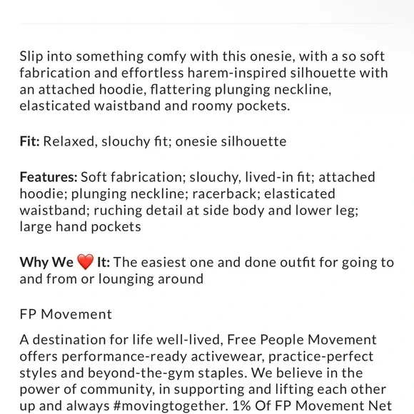 NWT Free People Second Chance Onesie - Picture 6 of 11